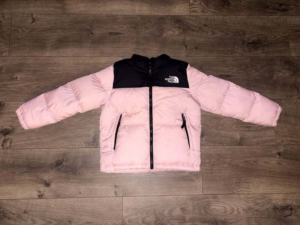 The North Face 1996 Retro Nuptse Jacket Pink Black Down Size 7